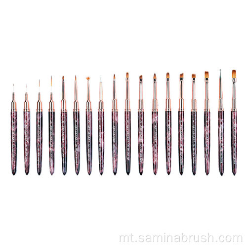 Xkupilja tal-pinzell tal-arti tad-dwiefer tan-nailon tan-nail
